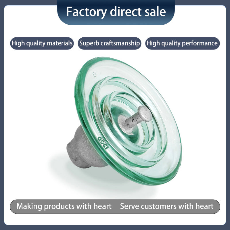 QUANXIN 40KN suspended tempered glass insulator U40b(Ask customer service for specific prices)High voltage line insulators For transmission lines