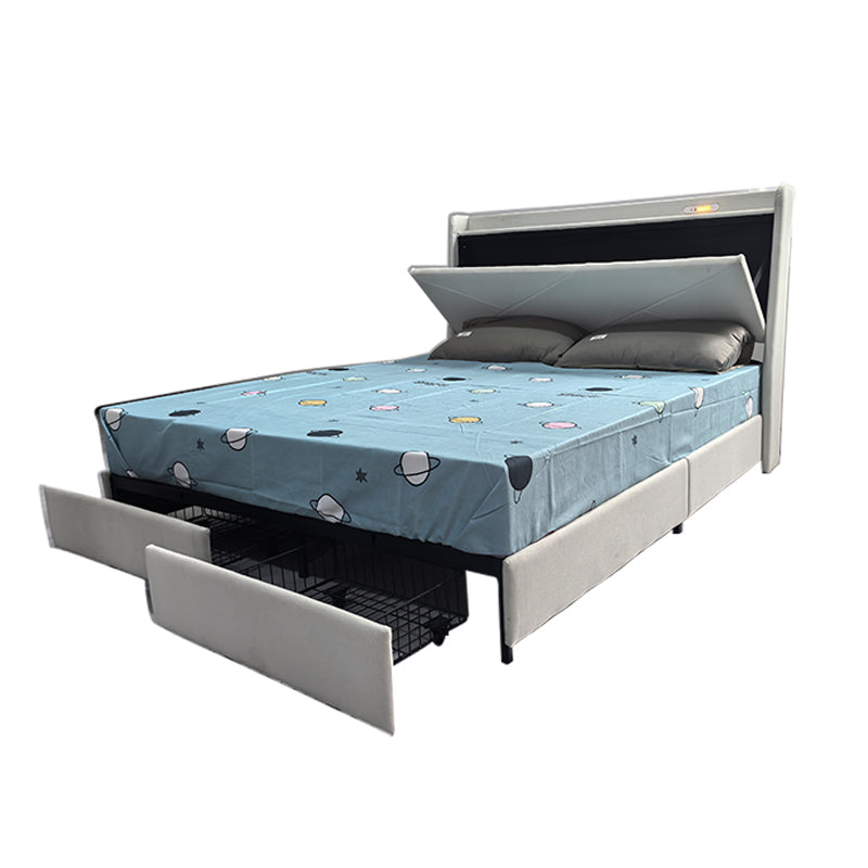 Кровать ANJIDEYANG 9008 (уточняйте цены в службе поддержки клиентов) Двуспальная кровать с ящиком для хранения вещей