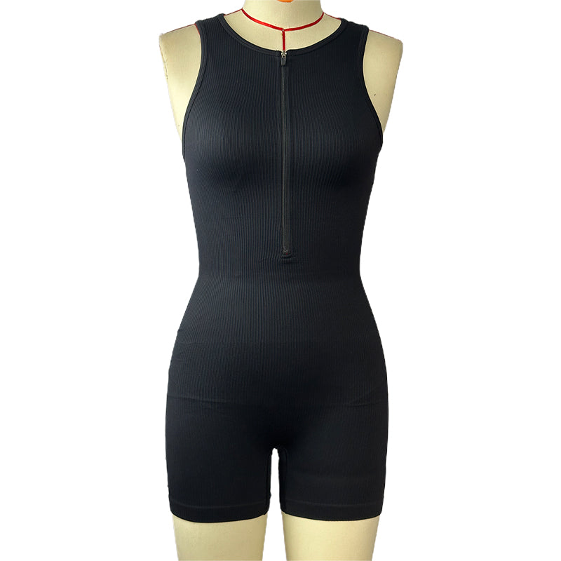 NANZHI Yoga onesies Skintight bodysuit sleeveless yoga suit