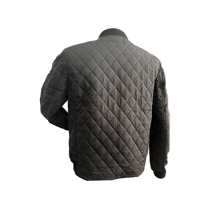 YUANRAN Yuanran men's heat baseball shirt Lightweight stand-up collar padded jacket to keep warm