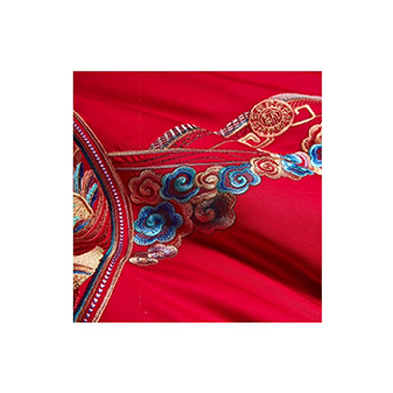 SHANGDIE Longhanfeng wing wedding wedding bedding four sets(Customized products, specific price ask customer service)The wedding room is furnished with four sets of beds