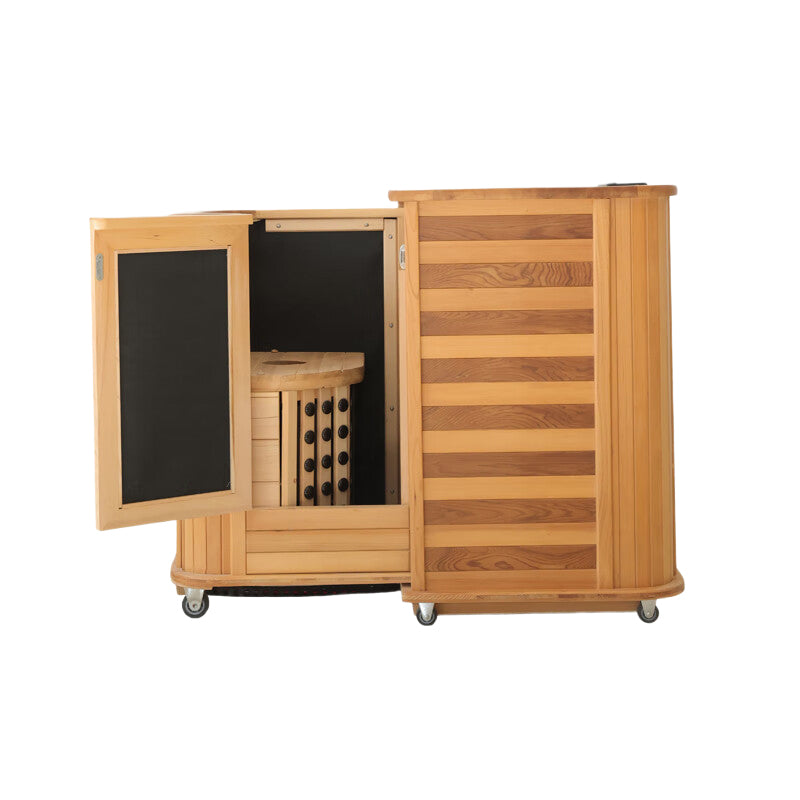 LEISURE Far infrared half-body sauna HF-001,120V Production lead time 15 days Soothes foot muscles fumigation and sweating infrared half-body sauna