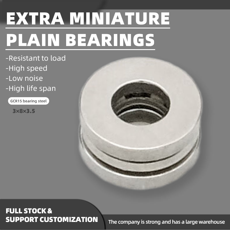 XINOU Special miniature flat bearings F3-8M  Small Bore Plain Bearings  Ultra-thin miniature flat bearings