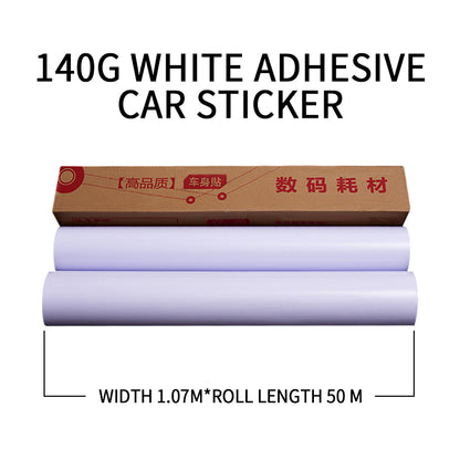 YIXING white glue car sticker（Ask customer service for specific prices）White adhesive advertising car stickers  Waterproof car sticker