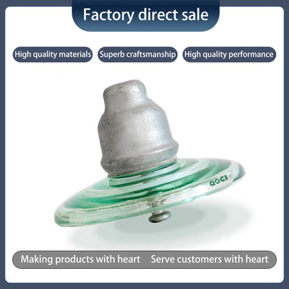QUANXIN 40KN suspended tempered glass insulator U40b（Ask customer service for specific prices）High voltage line insulators  For transmission lines