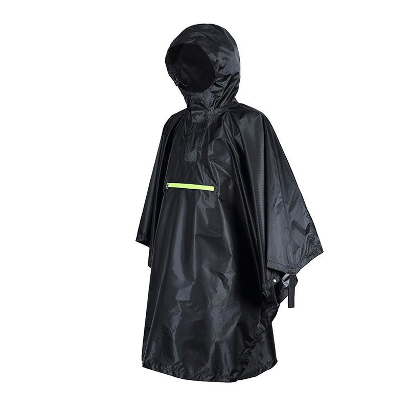 HUALIE Polyester multi-functional three-in-one poncho raincoat Adult mountaineering camping tour outdoor emergency waterproof poncho