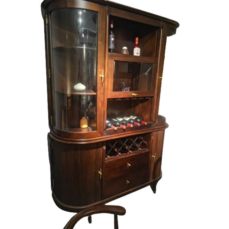 SANHUAN New Chinese restaurant furniture series（customizable） Side cabinet Locker Glass wine cabinet