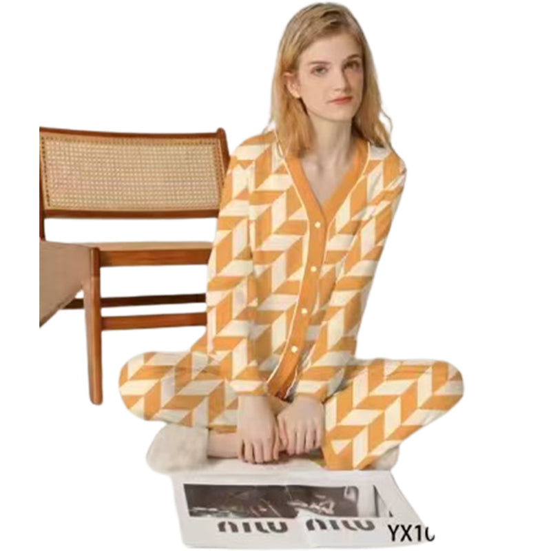 SENJI  Orange Homewear（Products can be customized, price ask customer service）Comfortable pyjamas  Wearable Loungewear