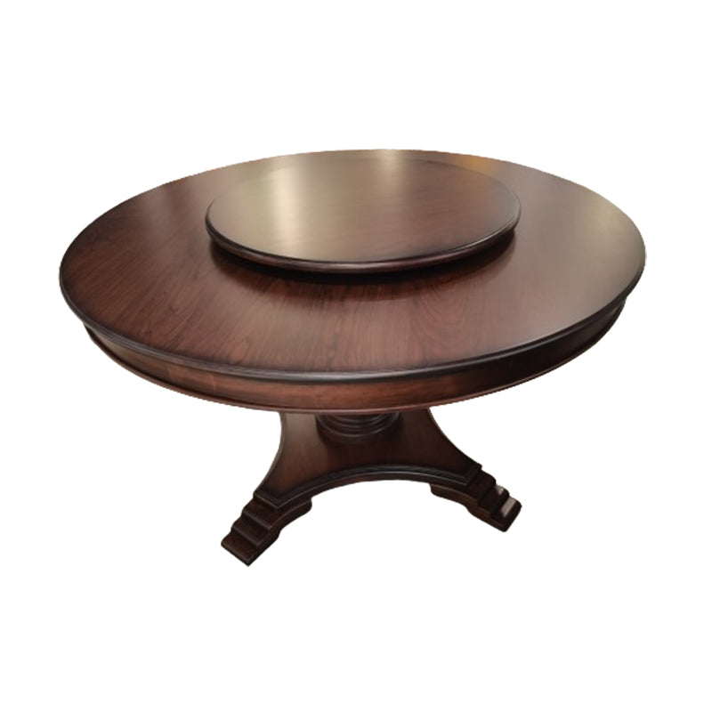 SANHUAN Solid wood dining table series（customizable） Round table villa high-end restaurant furniture
