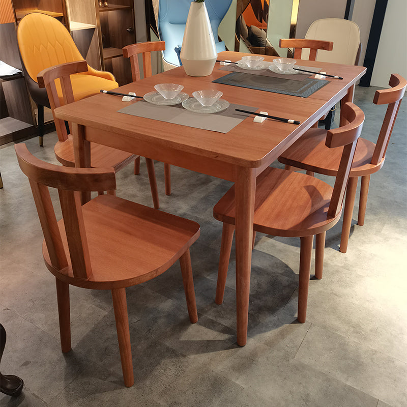 SANHUAN Solid wood dining table series（customizable） Round table villa high-end restaurant furniture