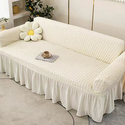 LINCHANG  Three-dimensional bubble lattice  Non-slip seersucker cat scratch sofa cover full cover sofa cover