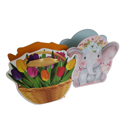 JINDA Flower paper baskets, holiday gift bags wrapped with flowers (Customized products, specific price consultation customer service)