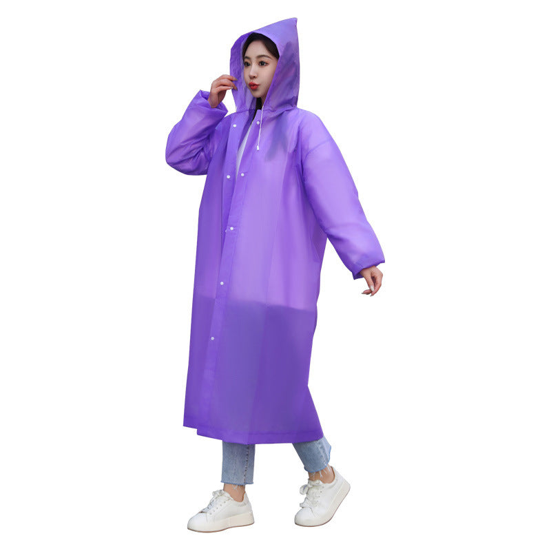 HUALIE Fashion eva adult children outdoor travel portable one-piece poncho  Hiking tour in raincoat