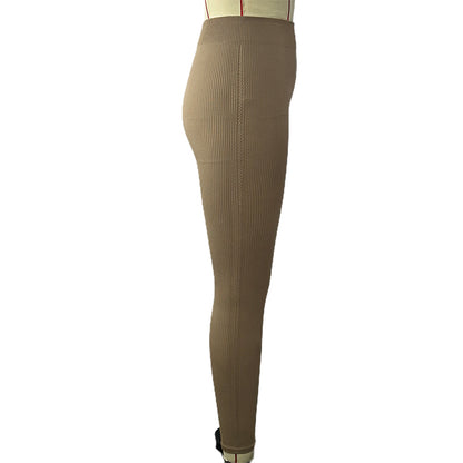 NANZHI leggings  Tights Solid color high-waisted tights