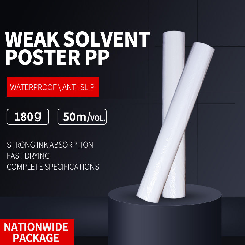 YIXING Outdoor weak solvent poster PP（Ask customer service for specific prices）Waterproof PP Poster  Outdoor PP material