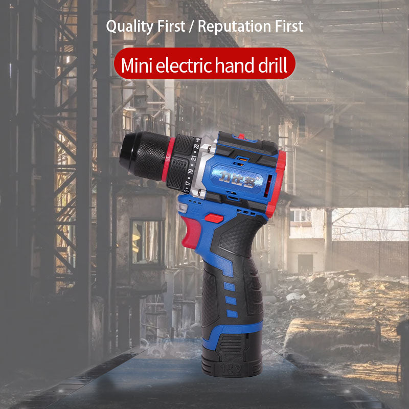 GUANZHIFENG Mini electric hand drill（Ask customer service for specific prices）Small hand drill for home use  Hole drilling wall drilling high power lithium pistol drill