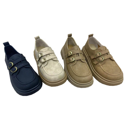 XINRUI Loafers for women 2   Leather platform shoes（3000 pairs price）