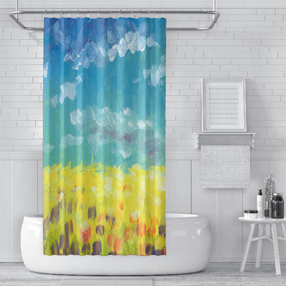 ZHENGYANG Shower curtain 5（Ask customer service for specific prices） Partition curtain light luxury high-grade thick shower curtain