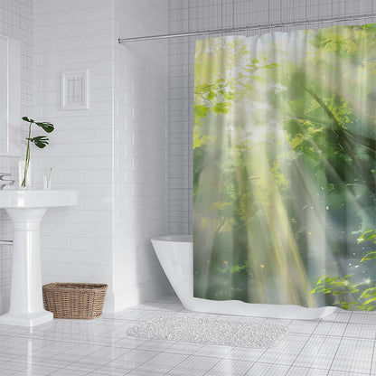 ZHENGYANG Shower curtain 1（Ask customer service for specific prices） Dry and wet separation perforation-free screen