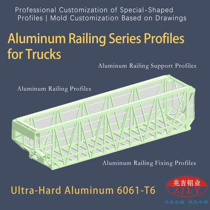 ZHAOLV Aluminum Railing Series Profiles for Trucks（Ask customer service for specific prices）