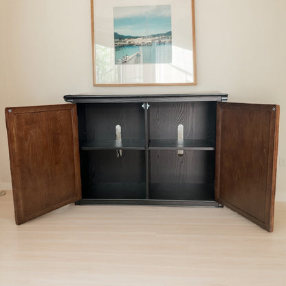 TONGLI French Vintage Cabinet  Sideboard solid wood tea cabinet  Display cabinets for home use
