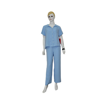 TETE Ice silk wrinkle set（Ask customer service for specific prices）smart casual  Ramie Shirt Set