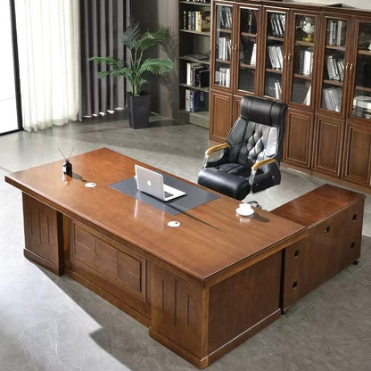 HENGLONG Office desk and chair（Ask customer service for specific prices） Simple modern office furniture boss table