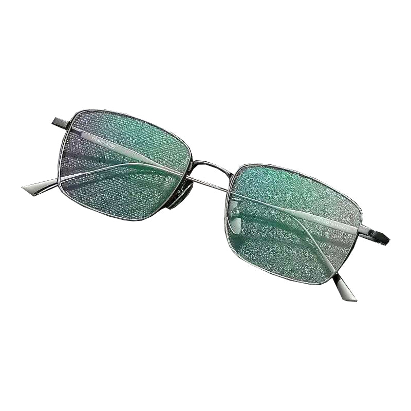 NIXIN Designer titanium ultra-light myopia glasses retro square frame can be fitted with prescription myopia men's models（Ask customer service for specific prices）Blu-ray Business