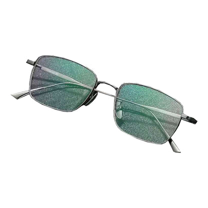 NIXIN Designer titanium ultra-light myopia glasses retro square frame can be fitted with prescription myopia men's models（Ask customer service for specific prices）Blu-ray Business