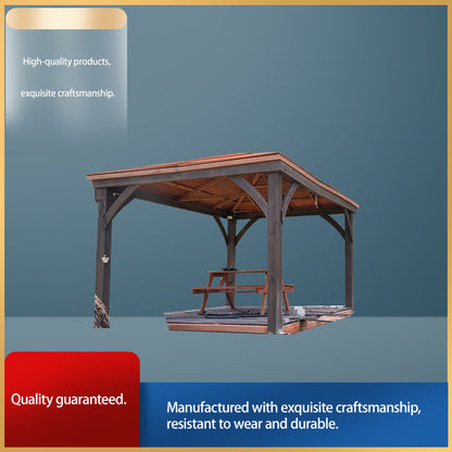 XINJIAFENG Wooden outdoor garden flower boxes, fences（Products can be customized, price ask customer service）Anti-corrosion wood flower box fence  Outdoor Patio Fence Garden