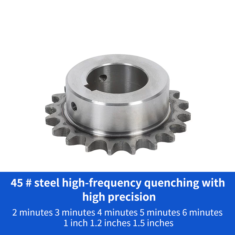45#steelfinishedhole chain wheel Low noise, high precision, and long lifespan（Products can be customized,This price is for display, price ask customer service）