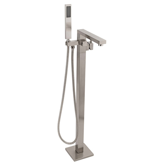 QINGQUAN Freestanding floor bath faucet Nickel wire drawing  Household bathtub faucet anticorrosion and rust prevention