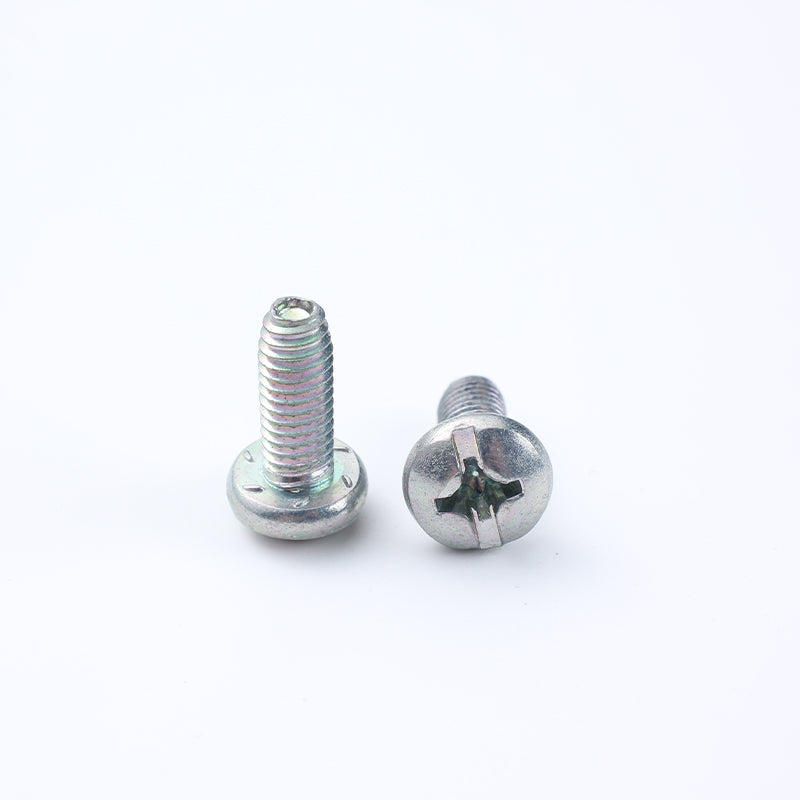 SHENGDA Triangular cross recessed pan head screws (trivalent colored zinc plated)（Ask customer service for specific prices）Low head bolt Large flat head screws Fixing bolt