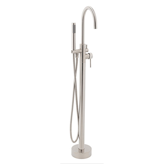 QINGQUAN Freestanding floor bath faucet Nickel wire drawing  Household bathtub faucet anticorrosion and rust prevention