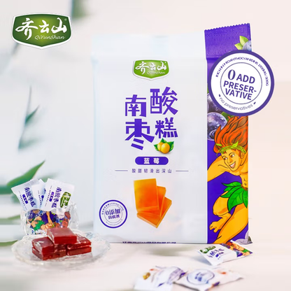 QIYUNSHAN  Blueberry Date Cake  sour and sweet preserved fruit  Wild Fruit VC  Sweet and sour, tough and smooth