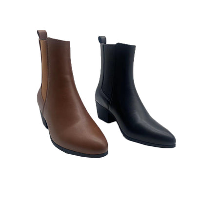 XINRUI Pointy ankle boots for women  Autumn and winter leather  Cold and Warm Protection（3000 pairs price）