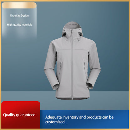 XINRONG soft shell jacket（Products can be customized, price ask customer service）wind and water resistant  Breathable and wear-resistant