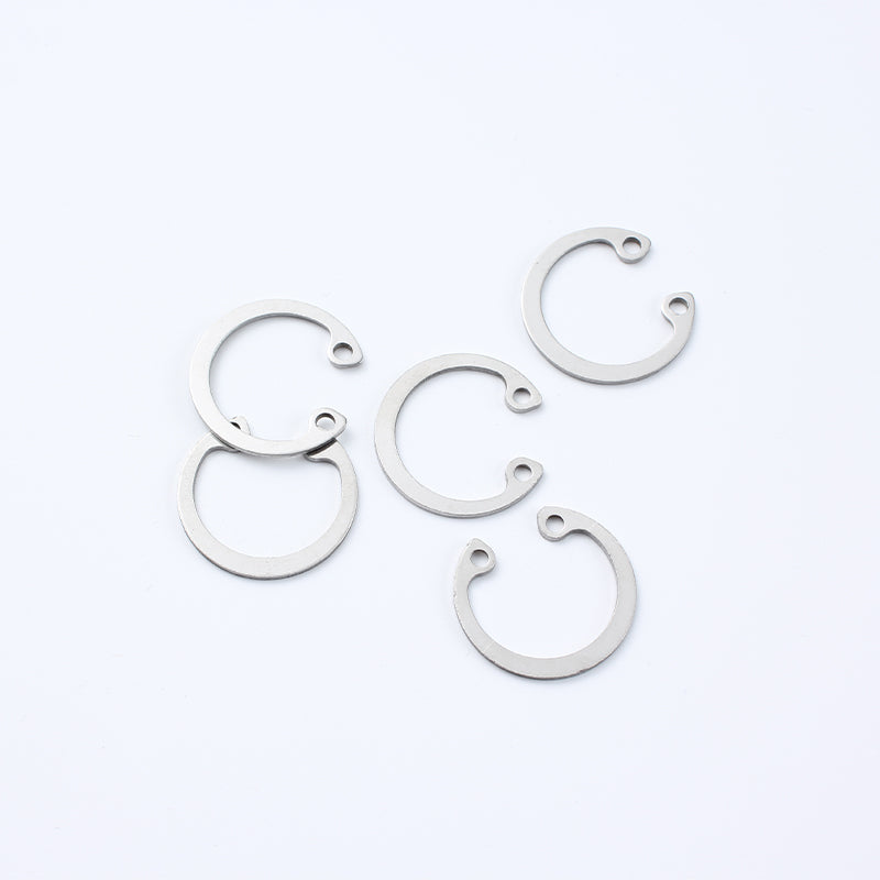 SHENGDA 304 stainless steel hole retaining ring Elastic retaining ring The inner card is C-shaped Bearing circlip ring