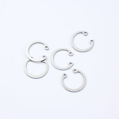SHENGDA 304 stainless steel hole retaining ring Elastic retaining ring The inner card is C-shaped Bearing circlip ring