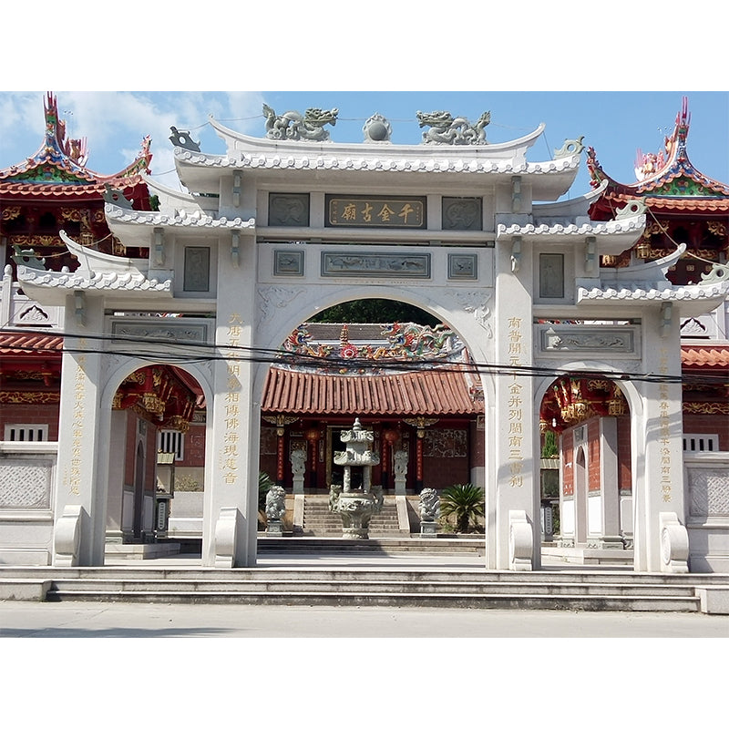 XIEXIN Stone archway, three doors（Ask customer service for specific prices）