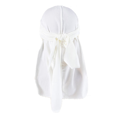 ZHENYANG Flannelette Pirate Hat for Men Long Tail Turban (4803)  Sweat wicking hip-hop bounce