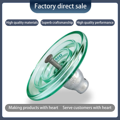 QOCI ELECTRIC 70KN Suspended Tempered Glass Insulator U70b（Starting from 1000，Specific price consulting customer service）Anti-Pollution glass Insulator