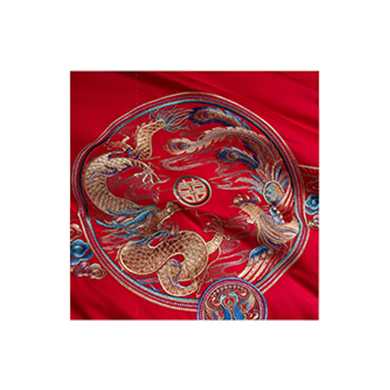 SHANGDIE Longhanfeng wing wedding wedding bedding four sets（Customized products, specific price ask customer service）The wedding room is furnished with four sets of beds