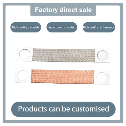 PUNENG Grounding conductor tape（Ask customer service for specific prices）Braided Soft Copper Grounding Wire   Soft copper wire antistatic
