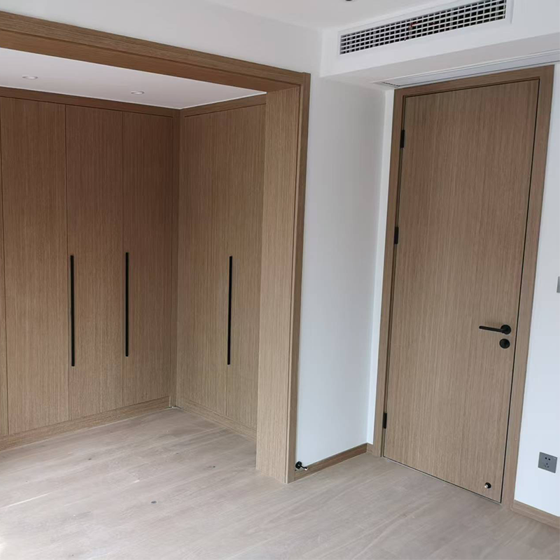 HUIBANG Simple Luxury Series face quality door（Products can be customized, price ask customer service）Light luxury modern minimalist solid wood door  Bedroom sets of doors solid wood lacquered