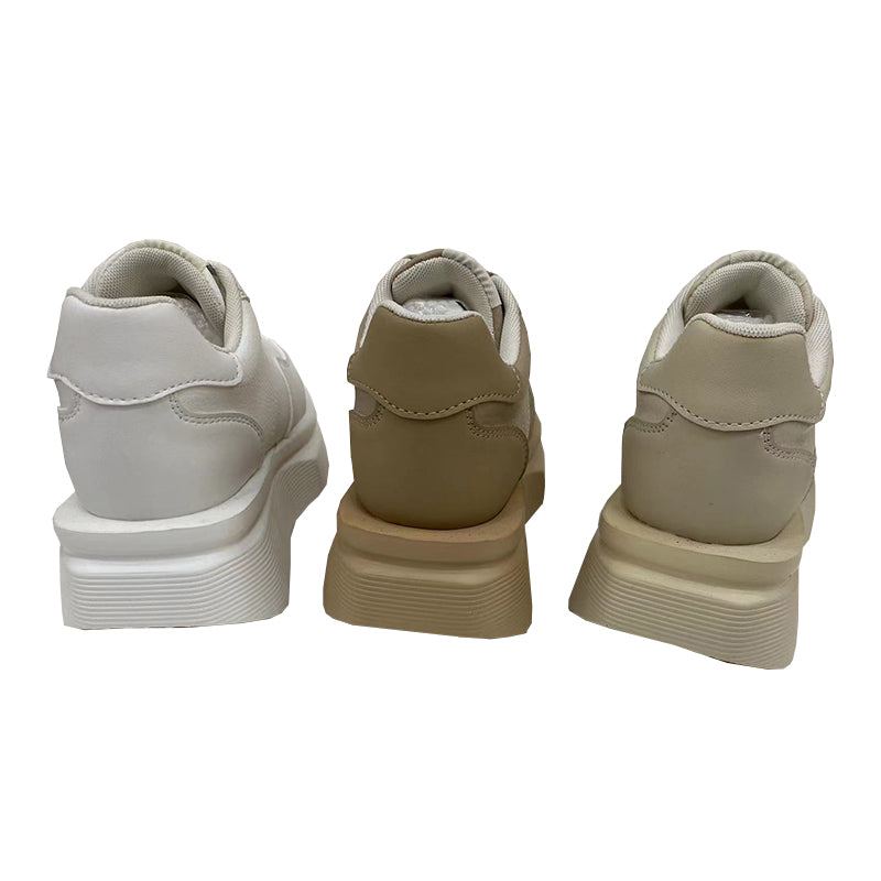 XINRUI Contrasting platform shoes for women  Fashion casual breathable sports small white shoes（3000 pairs price）