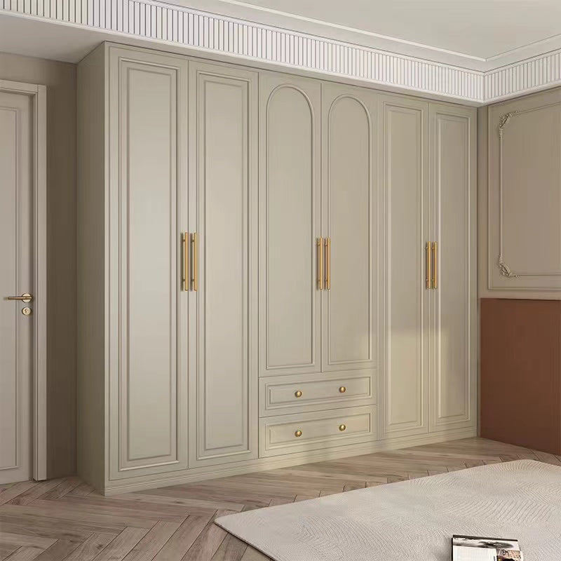 HENGLONG Whole house custom log paint series: cabinet door（Ask customer service for specific prices）Solid wood bookcase light luxury locker