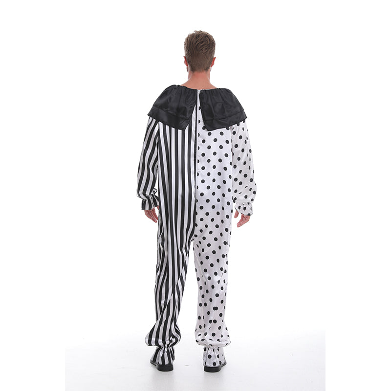 CAIYUN 2-piece clown jumpsuit for men (Onesie + wig) YJS1003 Funky prop Role play