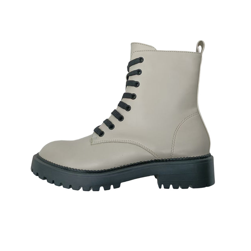 XINHAO England style soft surface thick sole short Martin boots（Ask customer service for specific prices）small person  side zipper