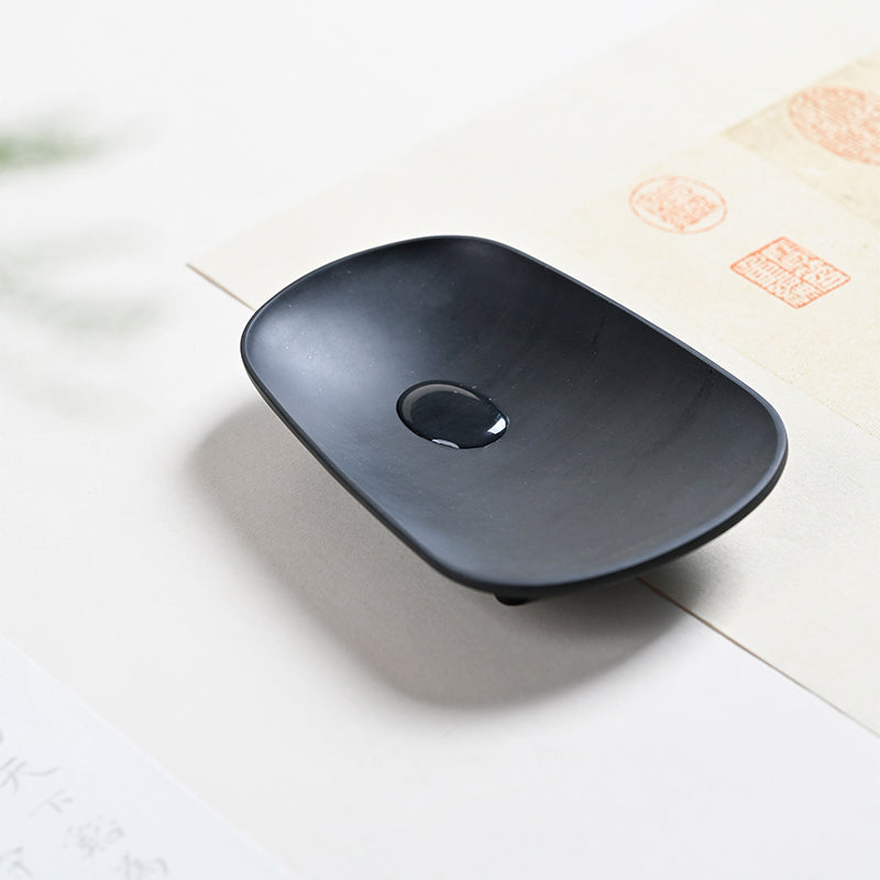 XUANYAN Fang Tang dustpan inkstone  Calligraphy dustpan Xuan inkstone portable